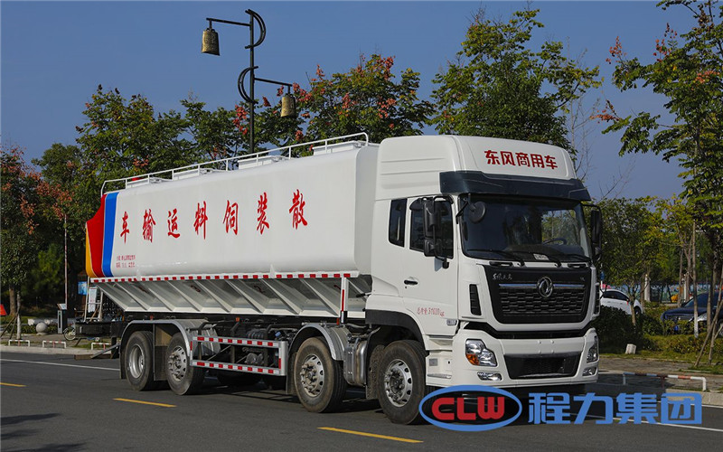 東風天錦散裝飼料車經濟便捷,安全保障,方便可靠,用途廣泛